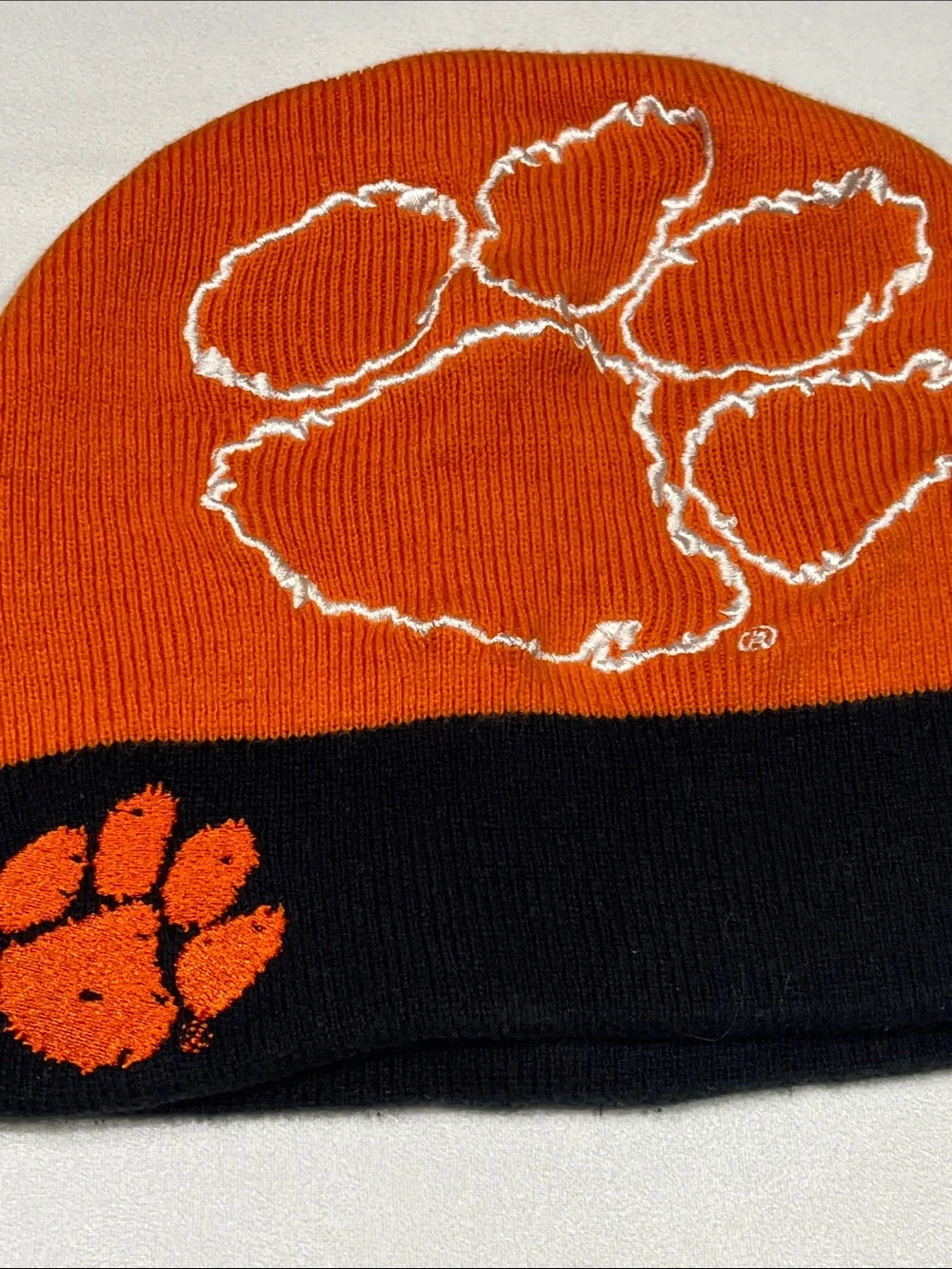 Clemson Tigers Beanie Hat Bundle Orange Knit Twins Enterprise Starter NCAA